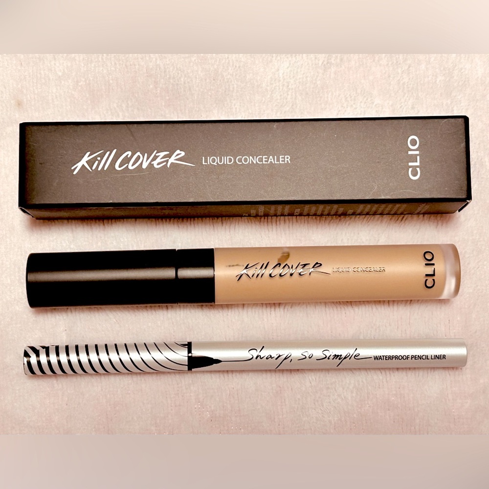 [CLIO] Kill Cover Liquid Concealer & Sharp So Simple Pencil Liner